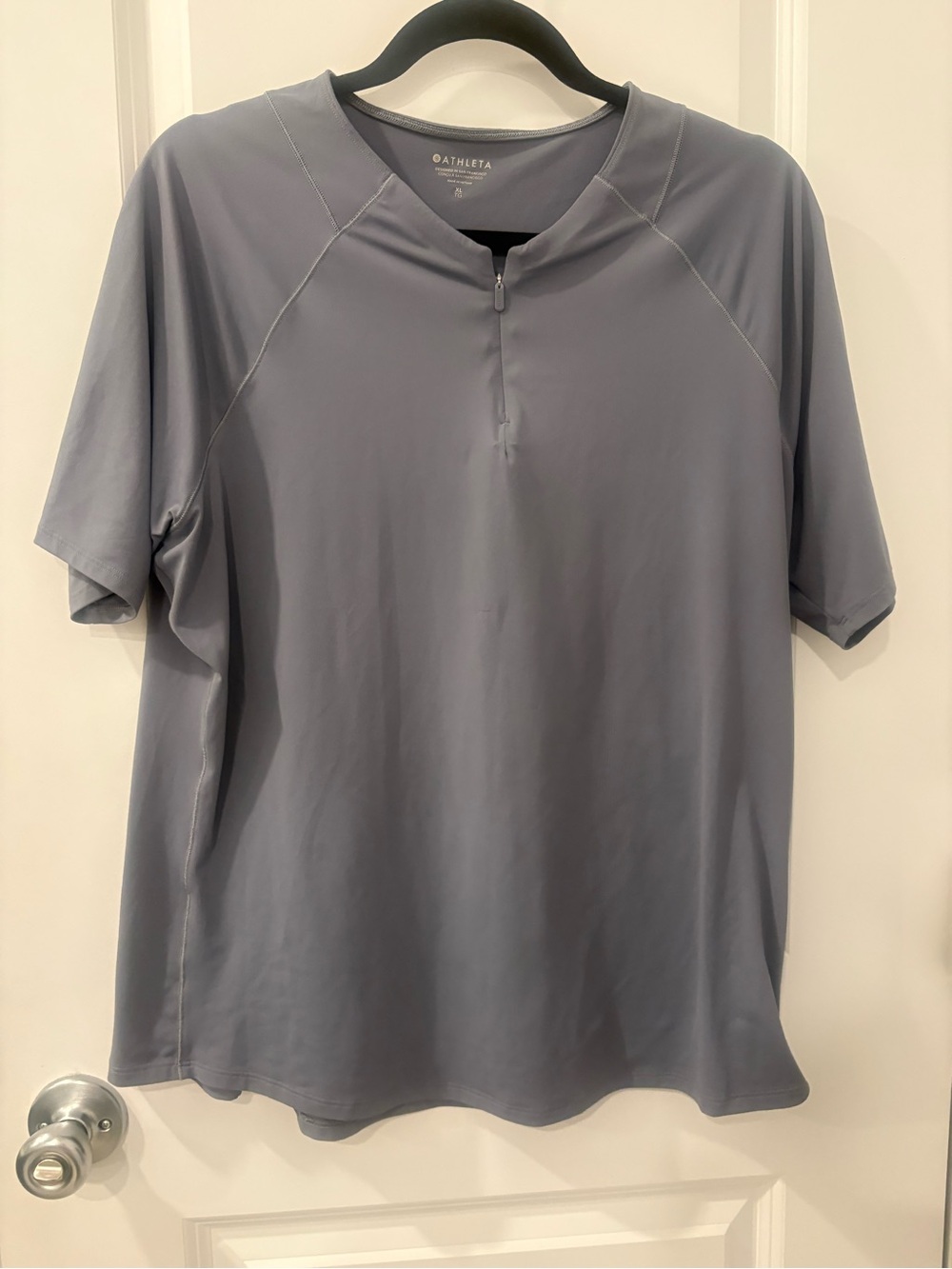 Athleta Women’s Slate Blue Short-Sleeve Performance Polo